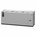 Hoshizaki America Refrigerator, Three Section, Stainless Steel Back Bar Bottle Cooler, Slide Top Doors,  CC80-S